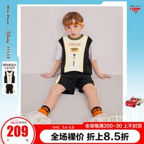 (Racing Story) minipeace peacebird childrens wear boys set summer vest shorts two pieces of Ole