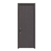 New Hauxuan Bedroom Door Eco Wood Door Fashion Aluminum Bar Series Room Inner Door Bedroom Room Toilet Wood Door Custom