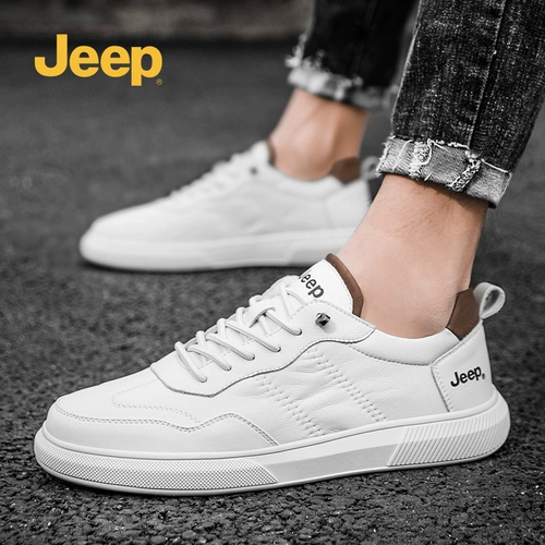 Jeep, летний джип, мужские дышащие спортивные кроссовки, белая обувь для отдыха, 2024 года