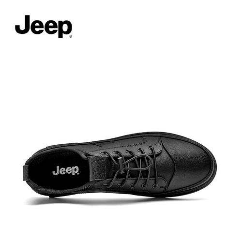 Jeep, летний джип, черная мужская спортивная повседневная обувь, туфли для кожаной обуви, коллекция 2023, из натуральной кожи