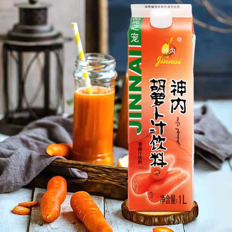 Xinjiang Shennese Carrot Juice Stone River Sub University Carrot Juice 1L boxed Peach Juice Tomato Juice Drink specie