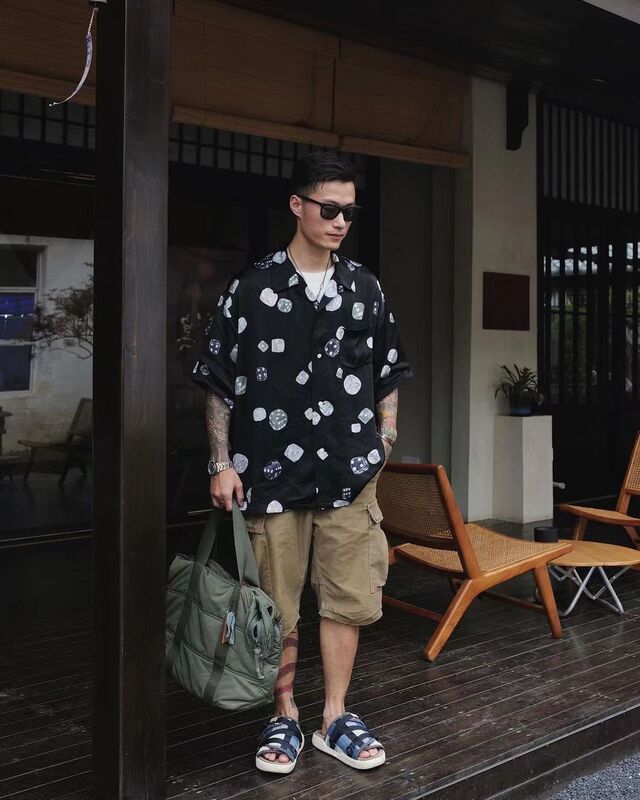 Visvim Fil 21Ss Wallis Shirt Nakamura Dice Shirt Japanese Trend Summer Hawaiian Short Sleeve