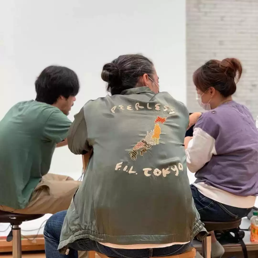 VISVIM FIL 21SS REDSUN 人絲地圖刺繡夾克日潮虎頭福字繡花外套