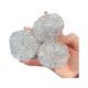 3-Pack Creative White Moonlight Stress Balls, Fun to Squeeze, Good Hand Feel, Office Stress Relief Toy Beads, Venting Balls