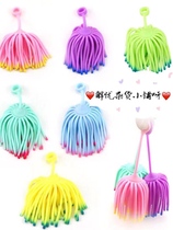 3 packs of decompression toys stretch stretch toys large luminous noodle balls venting soft rubber toys fluffy balls