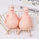 2-Pack of Creative Ugly-Cute Bald, Big-Bellied Old Man Squishy Toys with Soft and Sticky Texture, Made of Dough, for Stress Relief