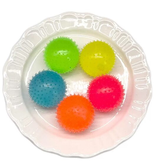 5-Pack Creative Cross-Border Plush Ball Stress Relief Toy Soft Rubber Ball Maltose Decompression Toy