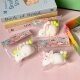 2-Pack Creative Realistic Cute White Rabbit Squishy Fun Gift Rabbit Stress Relief Slow Rebound Children's Toy