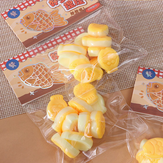 3-Pack of Creative Taiyaki Stress Relief Squishy Toys, Cute and Soft Tpr Fish-Shaped Fun Stress Relief Toys for Children
