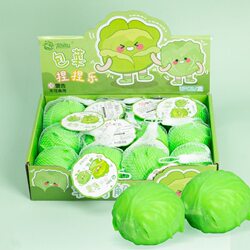 2-Pack Creative Cabbage Squishy Toy, Stress Relief Ball Toy, Realistic Vegetable Slow Rebound Children's Gift