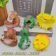 3-Pack Creative Sand Dinosaur Squishy Toys, Triceratops, T-Rex, Fun Stress-Relief Children's Toys