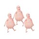 2-Pack of Creative Ugly-Cute Bald, Big-Bellied Old Man Squishy Toys with Soft and Sticky Texture, Made of Dough, for Stress Relief