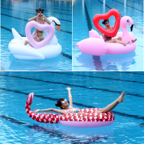 New net red animal swimming circle sitting circle Cute heart forming person childrens armpit circle Pool toy swimming equipment