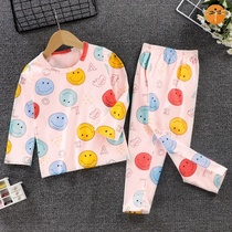  Childrens underwear set Baby cotton autumn clothes autumn pants Boys and girls pajamas home clothes Baby clothes spring