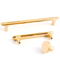 American light luxury diamond crystal handle Gold modern minimalist cabinet wardrobe shoe cabinet door handle drawer round
