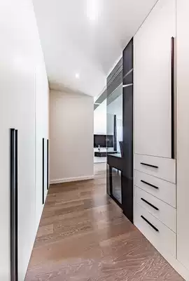 Black modern simple handle Nordic extended large cabinet door overall cabinet drawer long strip extra long 1 meter word handle