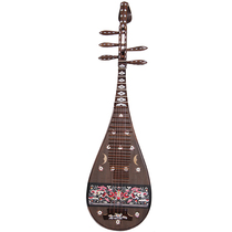 Traditional Chinese plucked musical instrument The Japanese Museum collects Dunhuang murals with the same adult playing chicken wing wood pipa