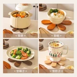 Изоляционный коврик из цельного дерева, противоожоговой коврик, креативный коврик для рождественской елки, бытовой высокотемпературный коврик, противоожоговой коврик для запекания, коврик для подставки под стол