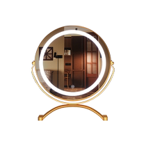Master bedroom makeup mirror desktop desktop led large mirror with light luxury style dressing table dressing mirror high-end beauty mirror