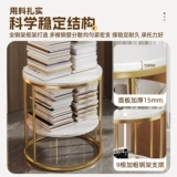 Прикроватная тумбочка для дома, спальни, маленькая, 2025, новая, легкая, роскошная, альтернативная прикроватная полка высокого класса, круглый приставной столик