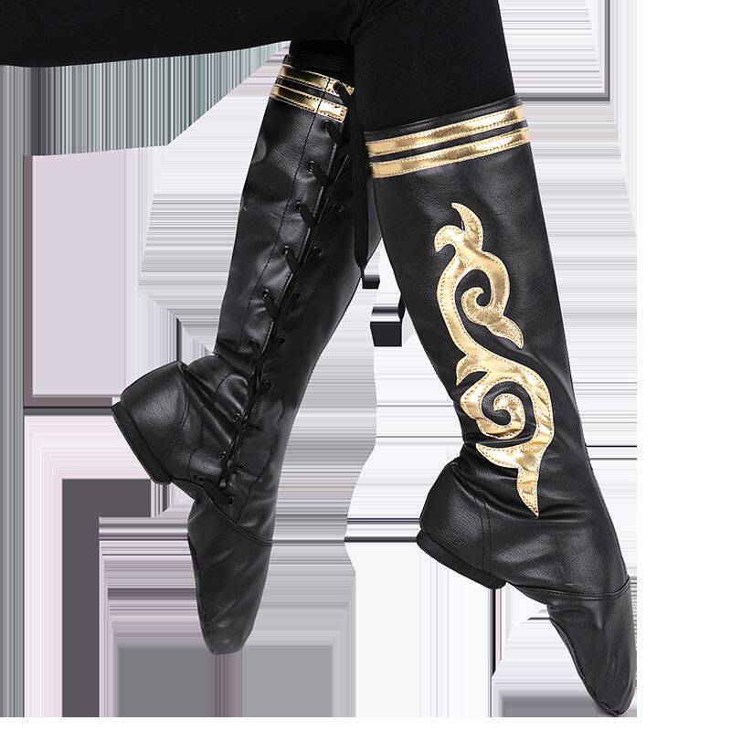 Mongolian Dance Shoes Xinjiang Dance Boots Dance Shoes Tibetan Dance Boots Qiang Dance Shoes Men's Riding Boots Women's