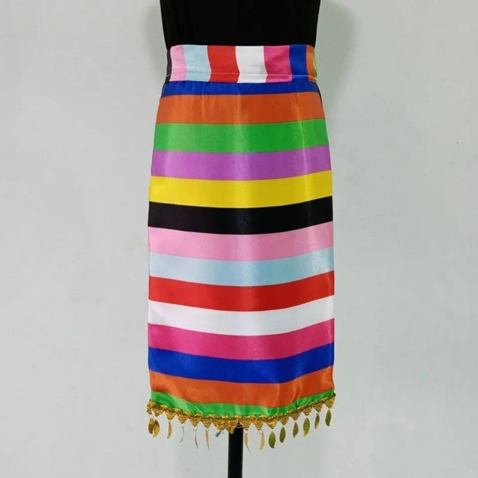 Tibetan apron female ethnic square dance Tibetan dance costume accessories one-piece colorful apron belt