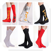 Mongolian dance shoe cover square dance socks jacket for men and women in dance boots Tibetan dance adults perform red boots cover Mongolia