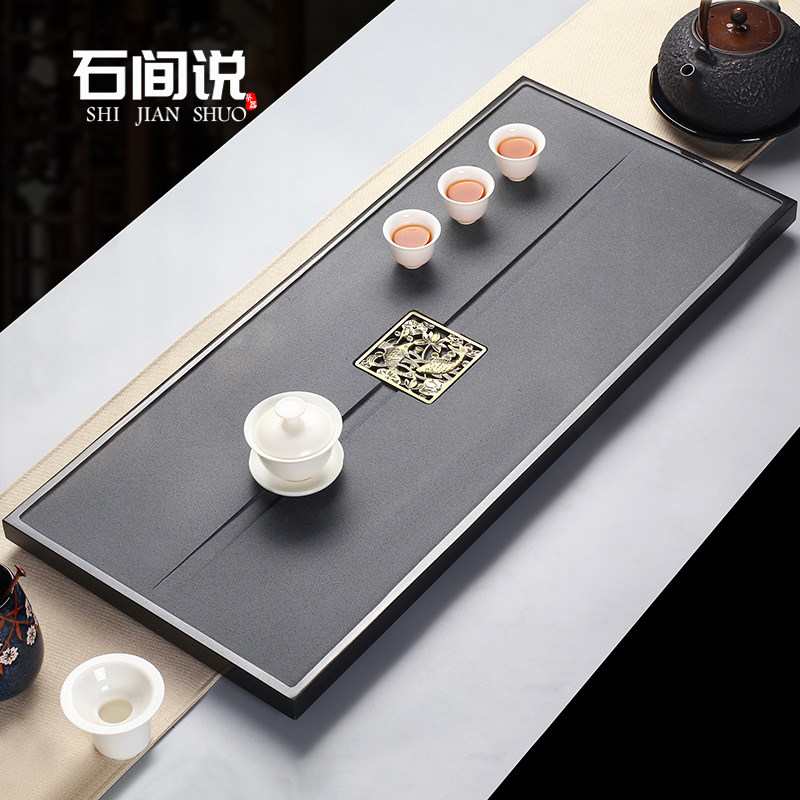 Natural Urkin Stone Tea Tray Home Minimalist Whole Stone Tea Table Tea Sea Handmade Size Number Stone Tea Set Nursery Tray