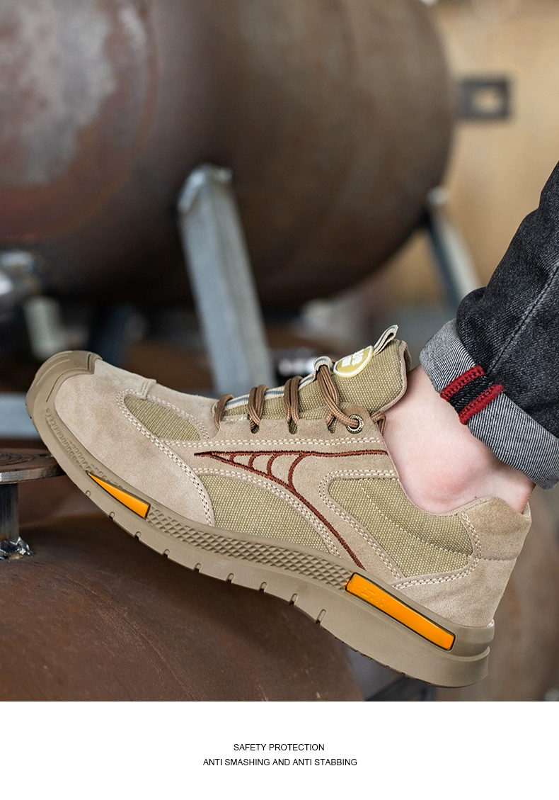 Labor protection shoes for men, winter steel toe caps, anti-smash, anti-puncture, lightweight, deodorant, breathable work shoes, insulated, wear-resistant construction site