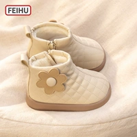 Martens, утепленные детские ботинки для девочек, короткие сапоги, в стиле Шанель