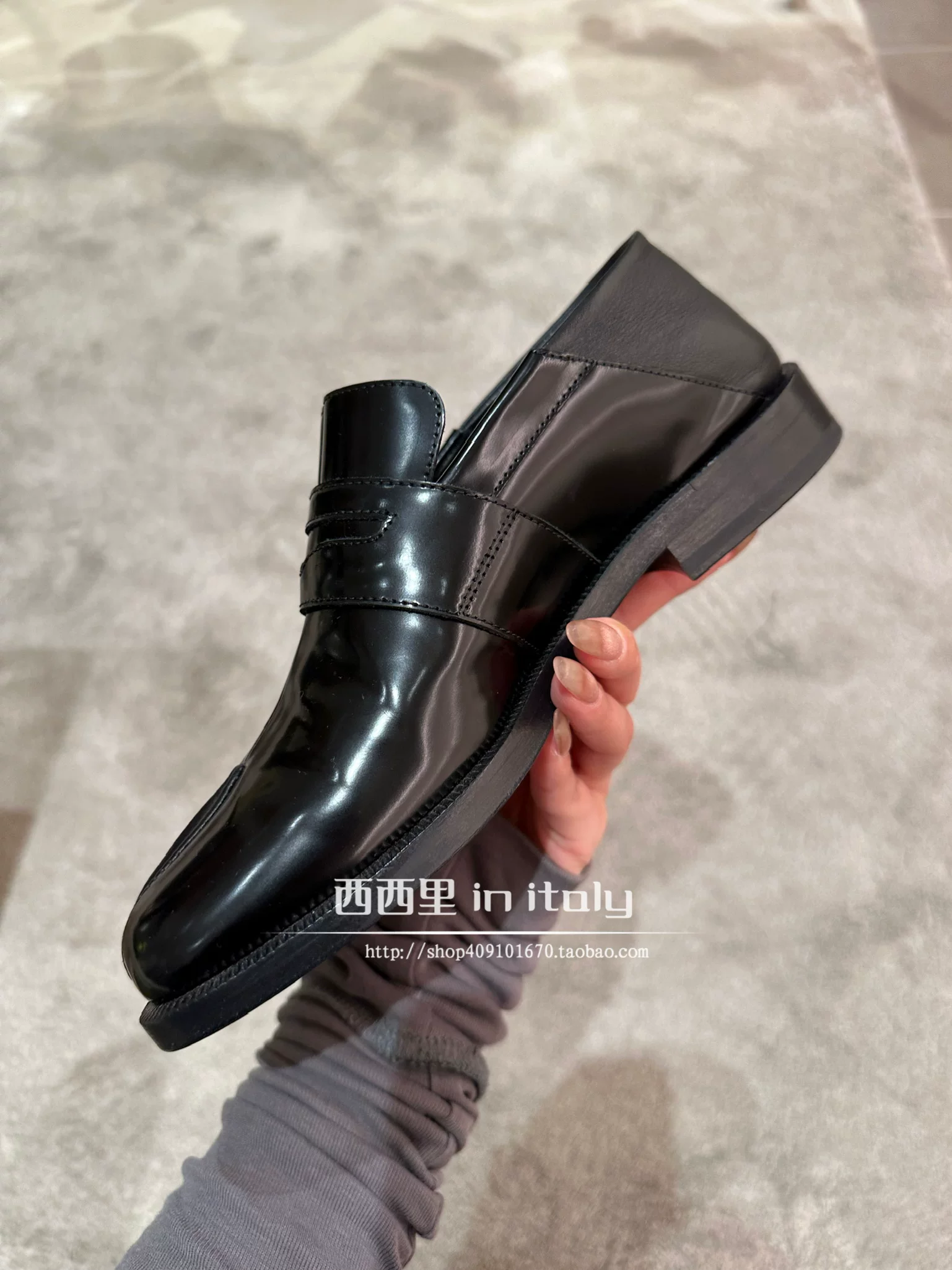 Италия закупка новые носовые лоуферы Maison Margiela кожаные туфли женские обувь можно надеть