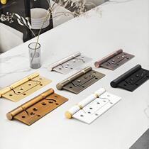 5-inch mother-in-law hinge indoor bedroom wooden door slot-free stainless steel letter hinge folding loose leaf bronze