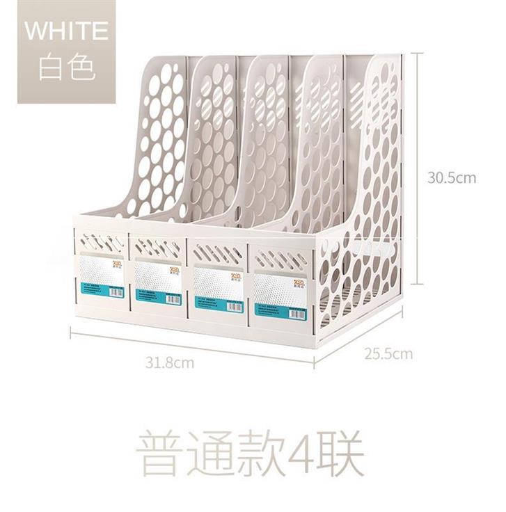 Vertical file desk file rack desktop folder layered rack storage rack convenient finishing rack data frame company