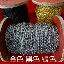 Black silver gold small iron chain thin 1 5MM thin chain hanging chain hanging lamp advertising tag hanging chain