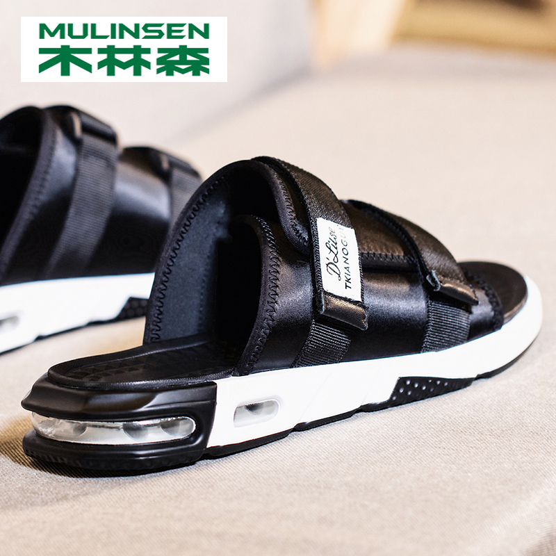 Wolinson Men's Slippers Summer Trend Non Slide Wear Beach Sandals Men 2022 New Outdoor Hood Cool Trailer