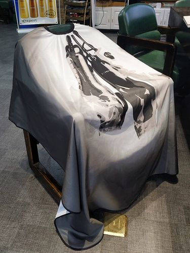 Очень большая накидка для стрижки волос, шарф для стрижки Андеркат