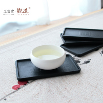 Guanzao Wujin stone coaster Tea cup holder Household stone tea holder Handmade Wujin stone insulation pot pad Tea set accessories