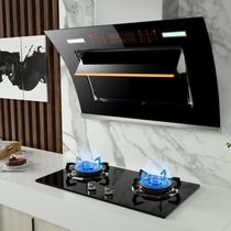Good wife range hood gas stove package Household side suction smoke stove Smoke eliminator stove set combination