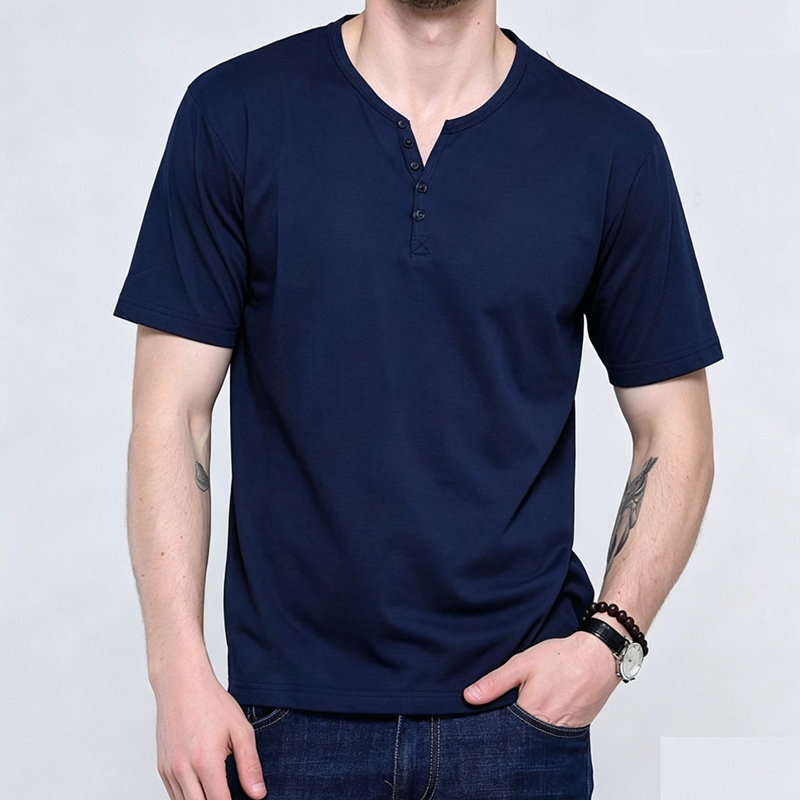 Daimijia Children's Clothing 2 Pieces Free Shipping Ultra High Quality Adult Men Soft and Stretchy Henry Collar Short Sleeves Daimijia Children's Clothing 2 Pieces Free Shipping Ultra High Quality Adult Men Soft and Stretchy Henry Collar Short Sleeves