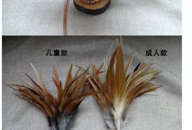 Handmade đồng xu cổ lông gà trưởng thành màu lông kháng thử nghiệm không nhuộm nhíp của trẻ em cung cấp đặc biệt - Các môn thể thao cầu lông / Diabolo / dân gian giá cầu đá lông gà