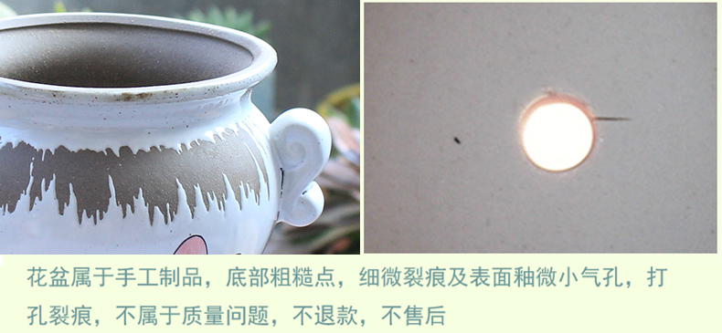 Fleshy flower pot large old high basin of large diameter running the zhuang zi plant creative contracted crude some ceramic porcelain clay flower POTS