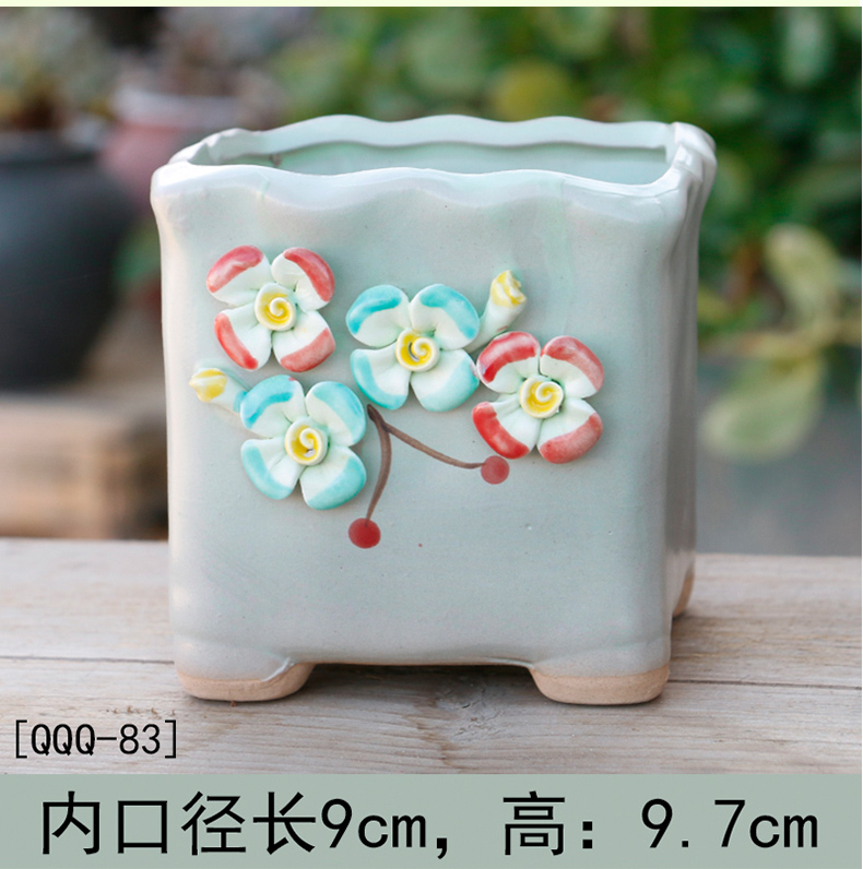 Contracted more special offer a clearance of creative move meat meat meat flowerpot ceramics coarse pottery indoor the plants flower pot in large diameter