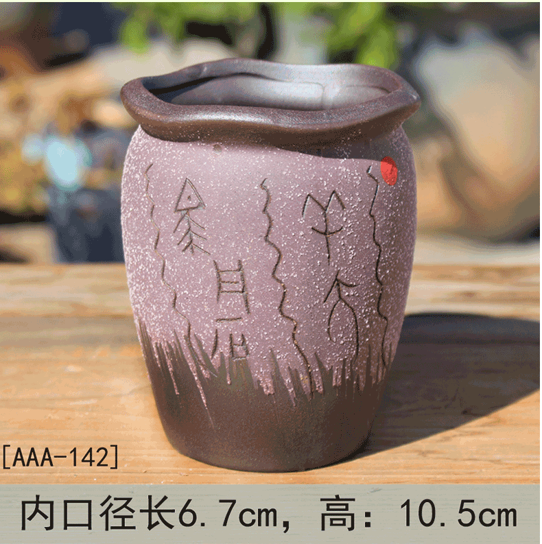 Ceramic flower pot basin mage old high running the flesh creative move indoor restoring ancient ways is coarse pottery small fleshy plant flower pot