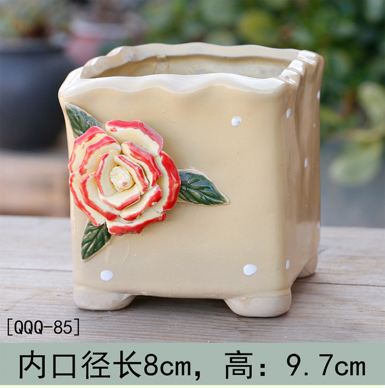 Contracted more special offer a clearance of creative move meat meat meat flowerpot ceramics coarse pottery indoor the plants flower pot in large diameter