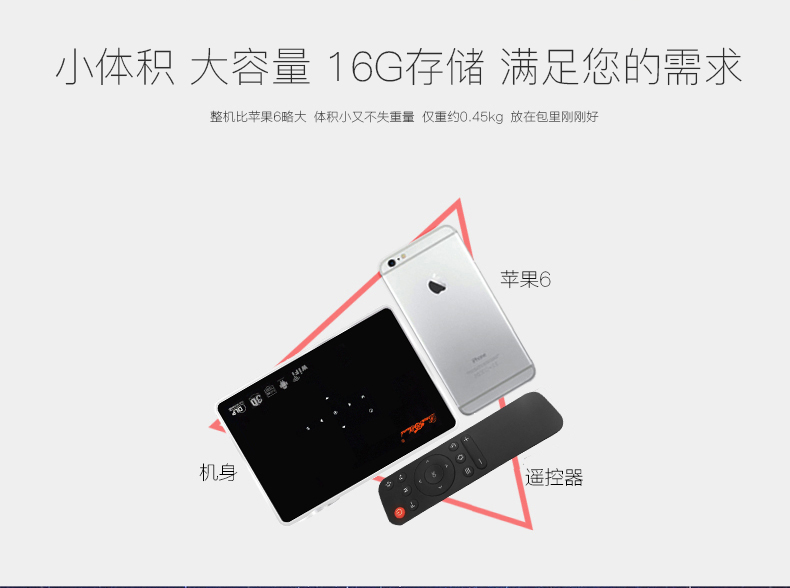 Máy chiếu Thunder máy chiếu DLP600W ngắn tập trung tại nhà HD 1080P mạng không dây Android wifi mini - Máy chiếu máy chiếu giá rẻ