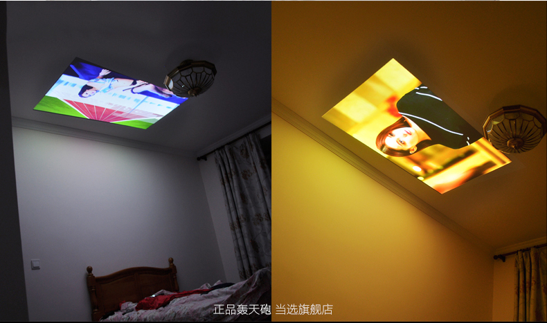 Máy chiếu Thunder máy chiếu DLP600W ngắn tập trung tại nhà HD 1080P mạng không dây Android wifi mini - Máy chiếu máy chiếu giá rẻ