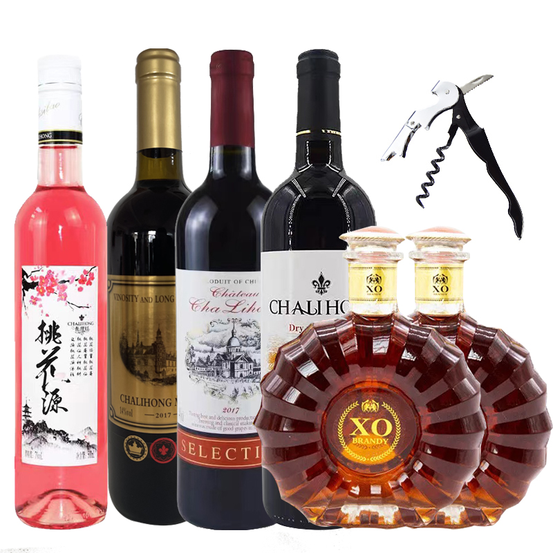过节送礼红酒xo洋酒组合6瓶