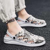 Cave shoes mens summer non-slip soft soles national tide slippers fashion wear large size sandals Sandals sandals