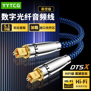 Yytcg audiophile grade hifi optical fiber audio cable spdif