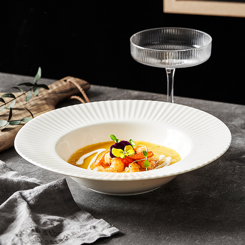 Nordic ceramic dishes household move nice hotel western - style food restaurant hotel hat plate characteristics plate